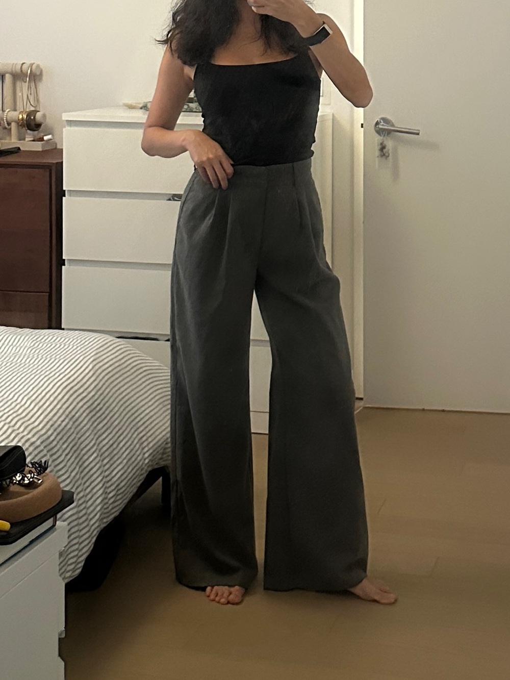 Abercrombie & Fitch Gray Trousers